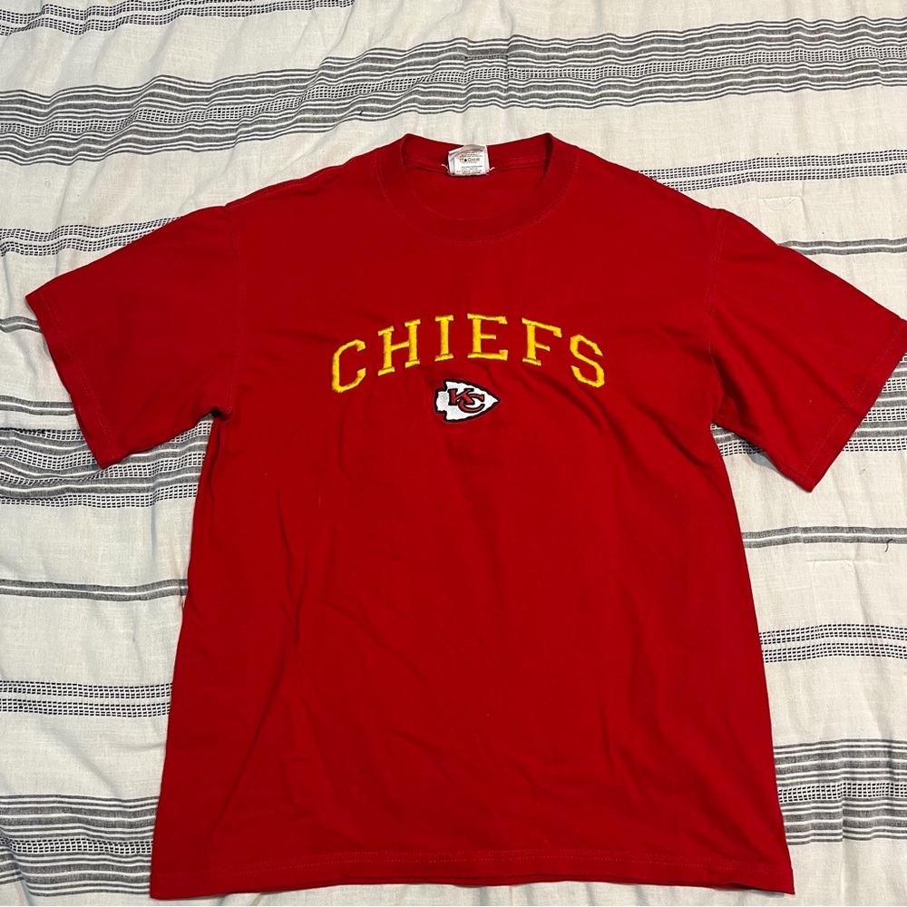 NFL Chiefs Red Crew Neck T-Shirt